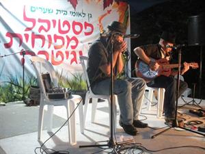 דב המר מפוחית בלוז ושירה בפסטיבל מפוחית וגיטרה בבית שערים טבעון 2012
