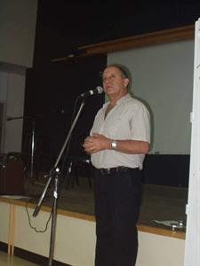 דרור אדלר אמן המפוחית בהרצאה - במפגש מפוחית בקרית טבעון 2008